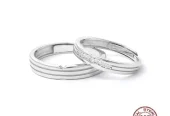 Couple Ring White Gold Perak