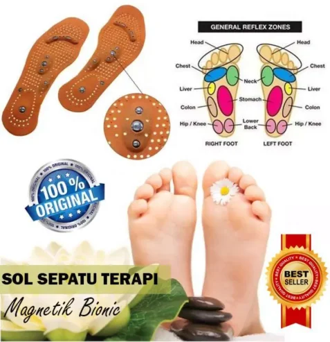 Sol Sepatu Terapi Kesehatan Magnetik Bionic 1 Pair