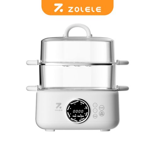 ZOLELE ES931 Panci Kukus Listrik Multifungsi Electric Steamer 3-Layer