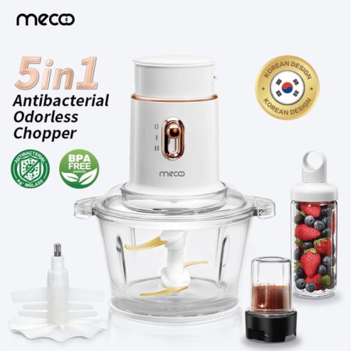 Mecoo Most Aesthetic 5 in 1 Antibacterial Odorless Chopper 250 Low Watt BPA Free